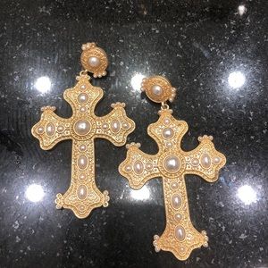 V. Chapman Cross Earrings